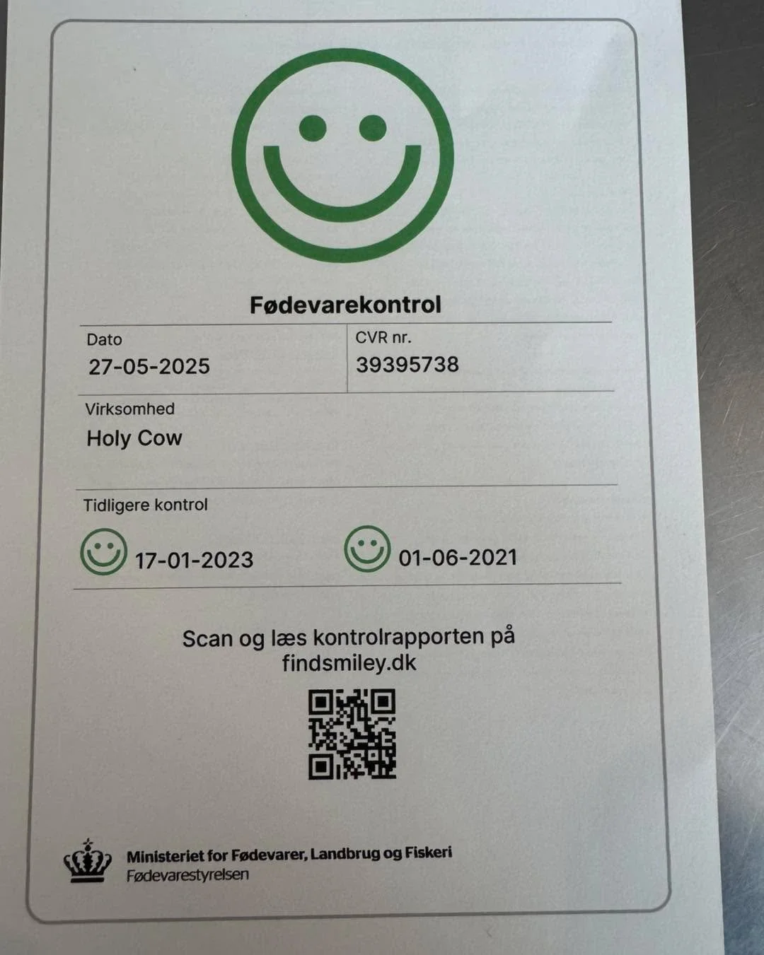 S&aring; havde vi fint bes&oslash;g p&aring; Holy Cow i dag, de k&oslash;bte ikke rigtig noget, men de er alligevel altid velkommen&hellip;