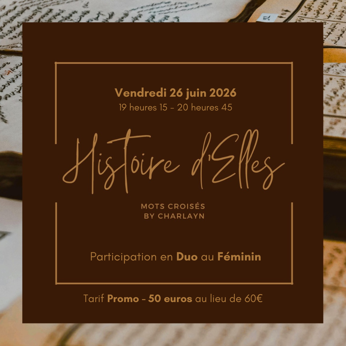 Mots Croisés - Causerie - Duo au Féminin