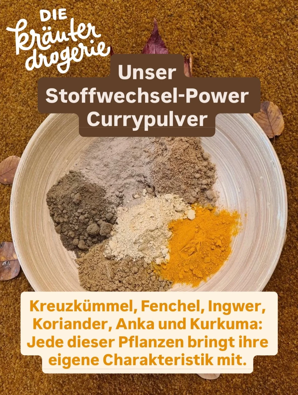 ✨ Frisch gemischt in der Kr&auml;uterdrogerie: unser Stoffwechsel-Power-Curry ✨
Heute durften wir wieder eine unserer liebsten Gew&uuml;rzrezepturen anr&uuml;hren. Die Mischung stammt aus dem Buch &bdquo;Wie neu geboren durch modernes Ayurveda&ldquo;