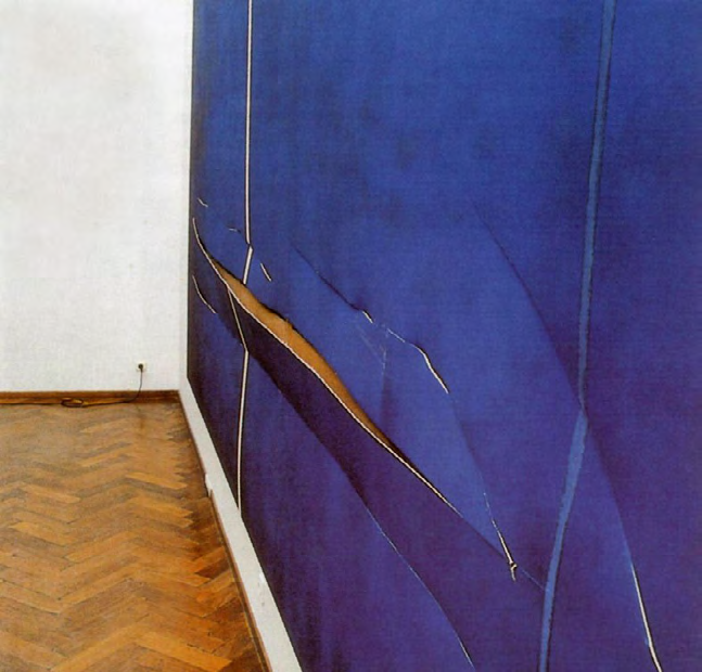 Barnett Newman “Cathedra” (1951) / knife In November 1997, this canvas was damaged while on view at the Stedelijk Museum in Amsterdam. Gerard Jan van Bladeren, 41, slashed the work seven times with a small, Stanley-brand knife. Upon completing his act, he made no attempt to flee; when museum guards apprehended him, he simply leaned against a wall and calmly waited for police. This was not van Bladeren’s first attack on a Newman canvas. In 1986, he had walked into the same museum and repeatedly slashed “Who’s Afraid of Red, Yellow and Blue III” (1967). At that time, he was convicted and served five months in jail. After being arrested for his attack on “Cathedra,” van Bladeren was interviewed on Dutch radio, where he described himself as an artist who tears his own paintings for effect and hates abstract art: “I don’t hate all art; I just hate abstract art and realism.” He also said that he felt his slashing 11 years prior had added something to “Red, Yellow and Blue,” and that he was angry that the painting had been restored, thereby undoing his work. In fact, he said he’d returned to the Stedelijk in order to find the painting and strike again - but instead, he found “Cathedra.” Museum director Rudi Fuchs described the museum’s on-site response: “We immediately closed that section of the gallery and began first aid. We laid the painting on a flat, wooden surface and taped the cuts together, so they can’t crack, curl or rip further. Luckily the attacker used a very sharp knife, and before the museum acquired the painting in 1975, it had been relined, so the cuts are relatively clean.” Though the restoration process was arduous, given the monochromatic surface, the piece was eventually repaired and returned to public view. The incident raised questions of how museums should present and protect works on display. “It’s a dilemma,” said Carol Mancusi-Ungaro, the chief conservator of the Menil Collection in Houston, who specializes in the restoration of postwar paintings. “These pictures are too big to be successfully seen under Plexiglas, because all you would see is the reflection of the Plexiglas.”