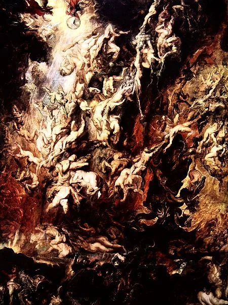 Peter Paul Rubens “The Fall of the Damned” / acid
(In 1959, a man threw an acid on the painting while it was on view at Munich’s Alte Pinakothek. The painting, which dated back to circa 1620, was destroyed.)
