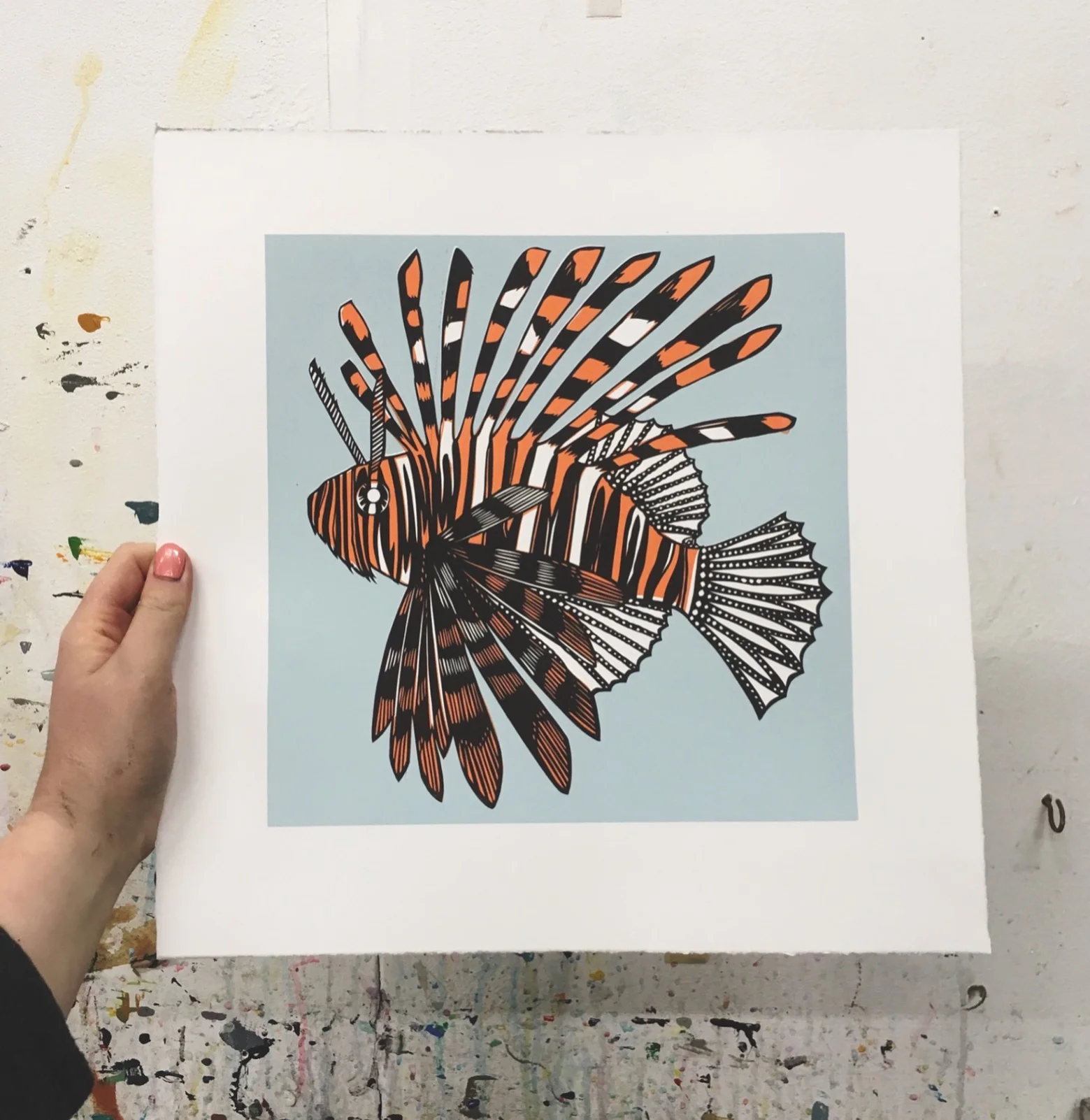 Lion Fish – limited edition screenprint