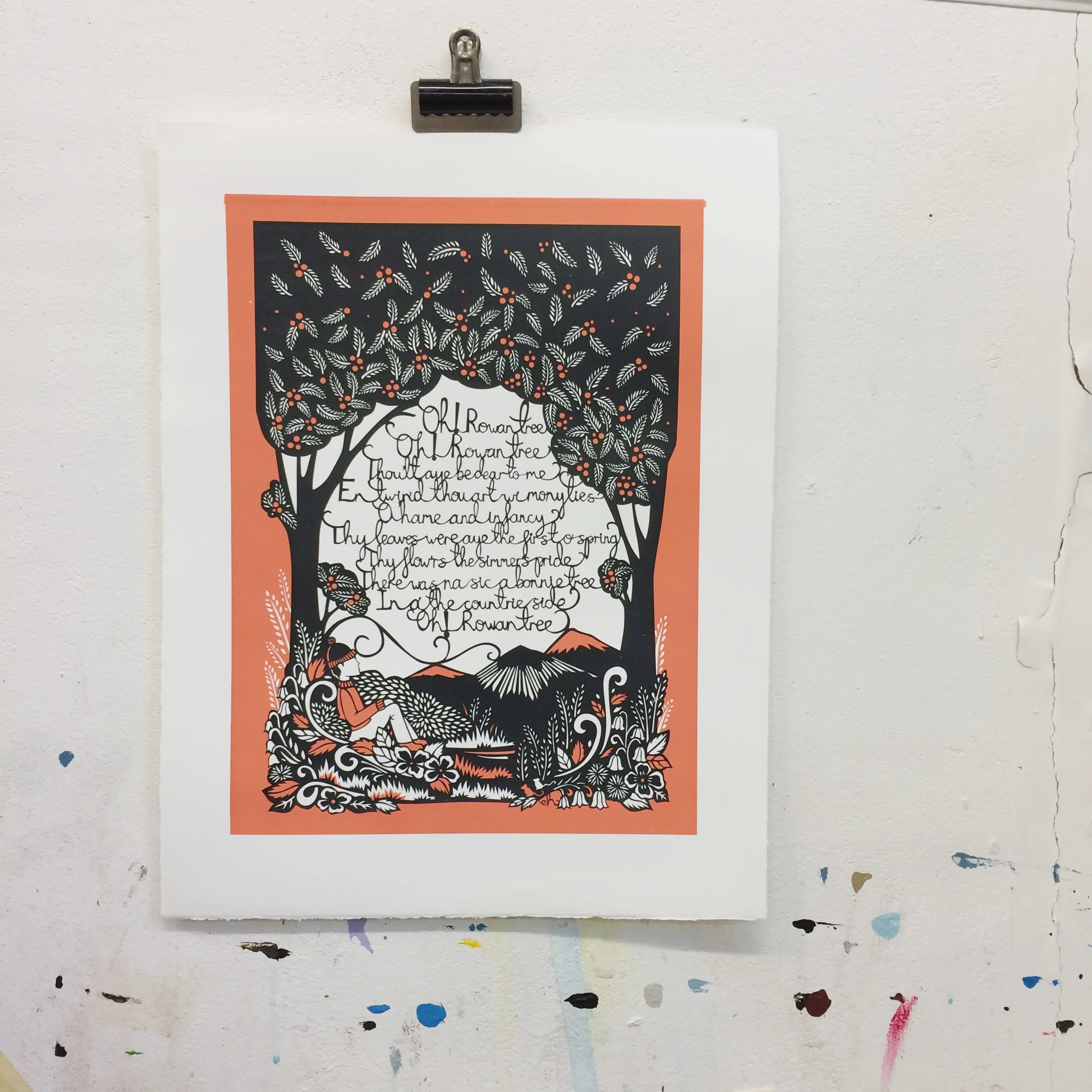 Rowan Tree – limited edition screenprint