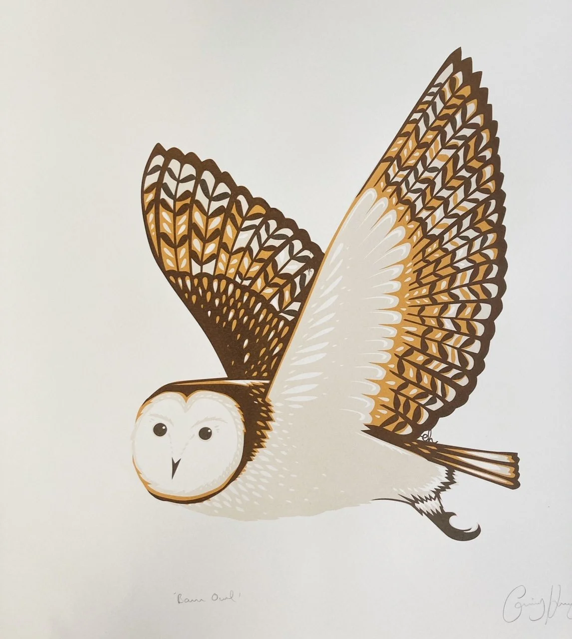 Barn Owl– limited edition screenprint