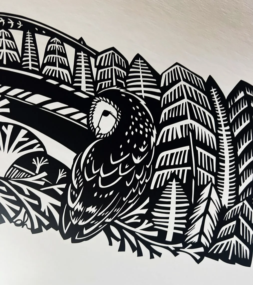 Briefly popping my head out of our Christmas cave to finish off some pieces ahead of my exhibtion at @socaberlady at the end of Jan. #emilyhogarth