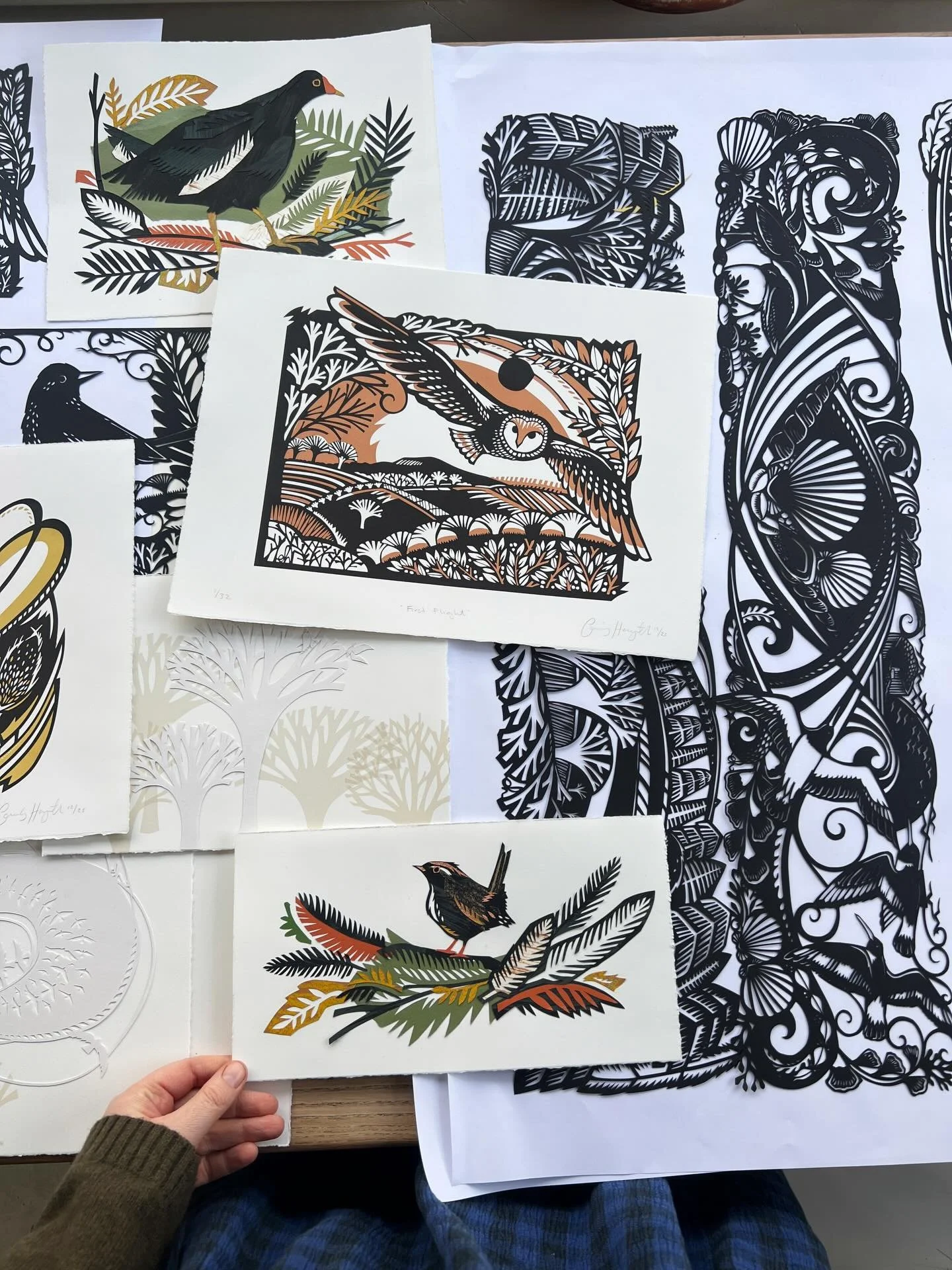 The last few months have been busy getting a whole exhibtion ready and today they all head off to the framers! It&rsquo;s exciting to see them all together. I wish I had an extra week - but I think that will always be the case. But I am so pleased wi