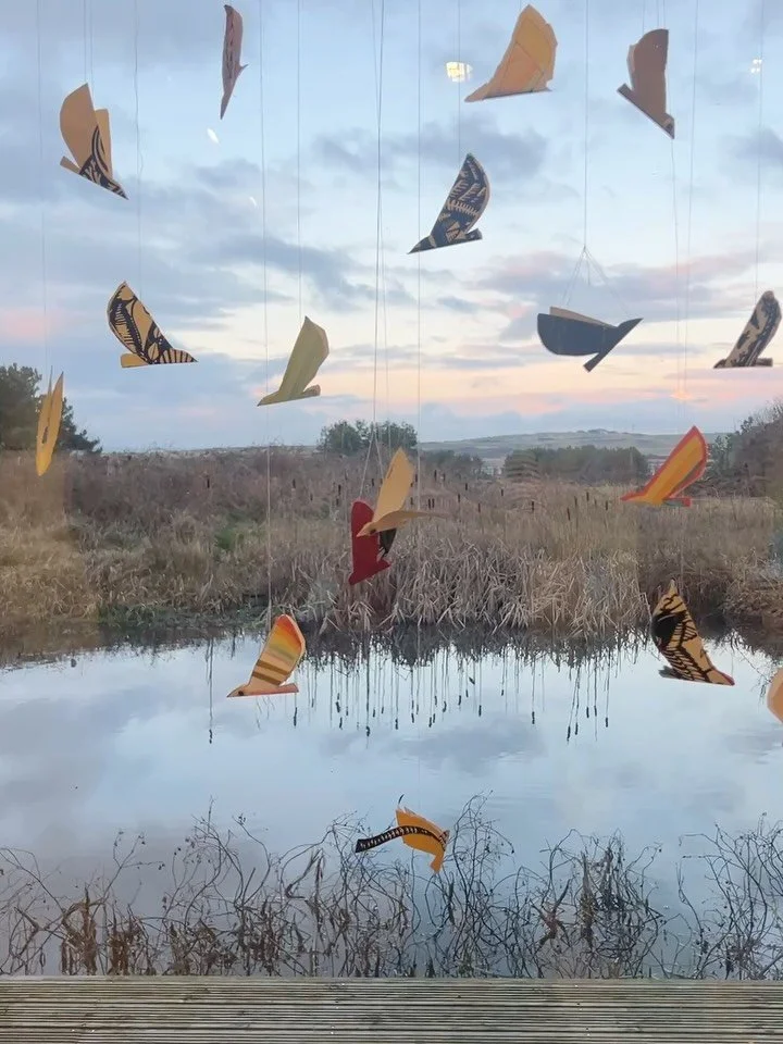 Delighted that our exhibition &lsquo;murmurs of spring&rsquo; has been so well received. This is just to remind you it is still on at the @socaberlady until the 1st March. So please do pop in. Also delighted that BBC Scotland came along and chatted t