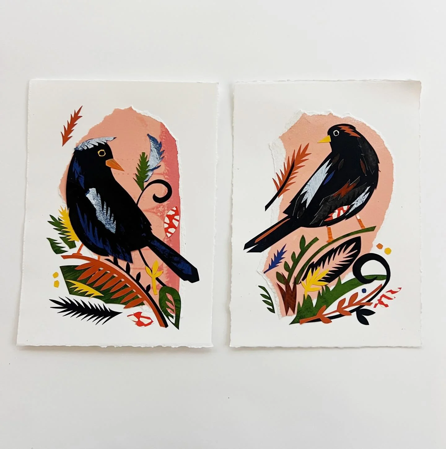 Have been a little quiet on here of late as it&rsquo;s been the school holidays, but everyone is back at school and I&rsquo;m back at my desk. 

Wanted to let you know that these two &lsquo;broken hearted blackbirds&rsquo; are currently available to 