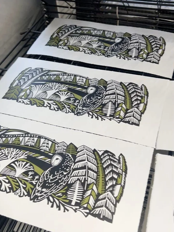 I am so pleased these owl&rsquo;s have been popular. They were a joy to print and create. I do love an owl and enjoy hearing one in the woods next to my house in the evenings (but as yet to see it!) hoping to create some more owl pieces this year as 