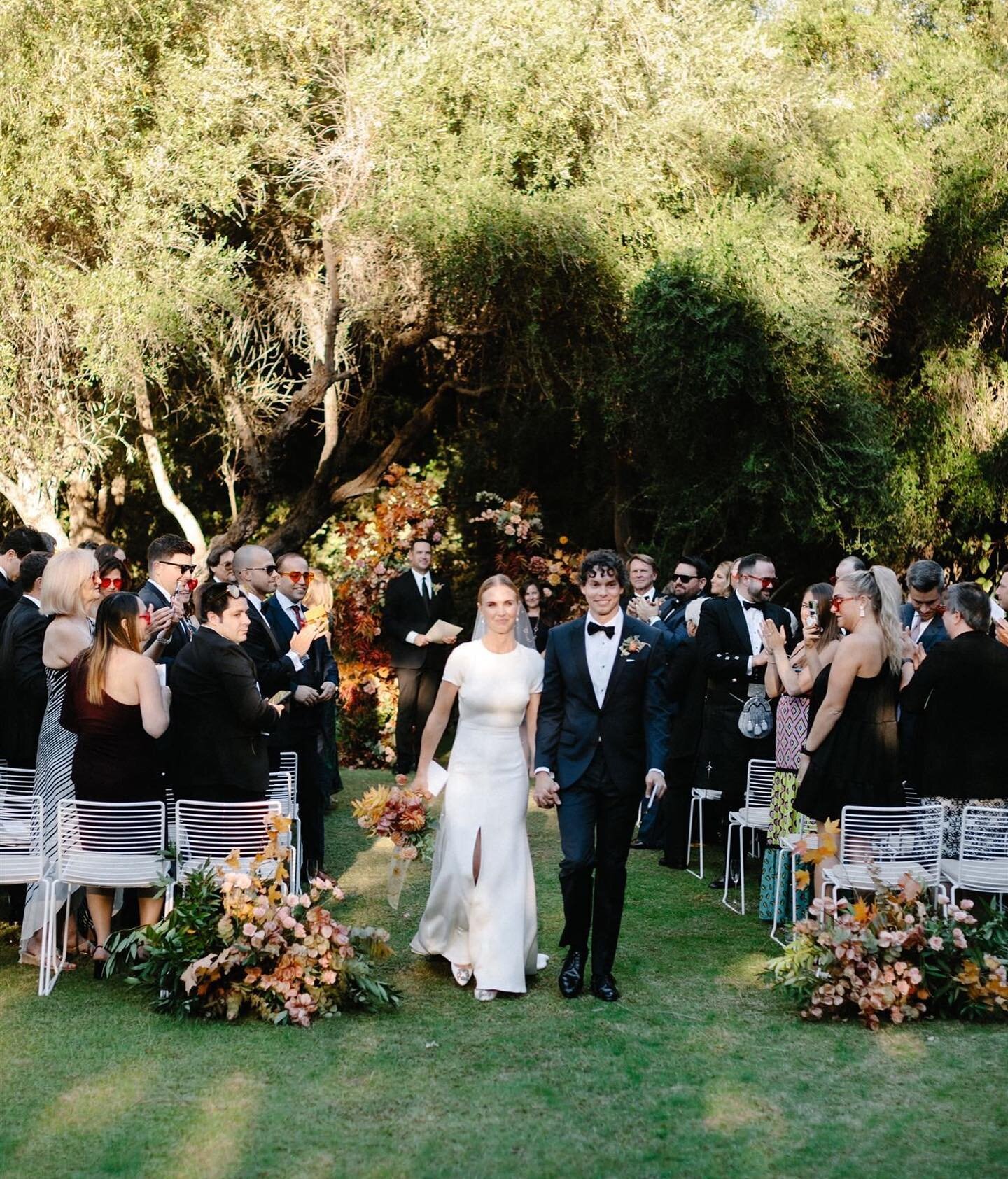 will always love this ceremony situation we designed for em &amp; fran. @parkerpalmsprings has all the cozy garden nooks. 📷 @_chrisglenn_