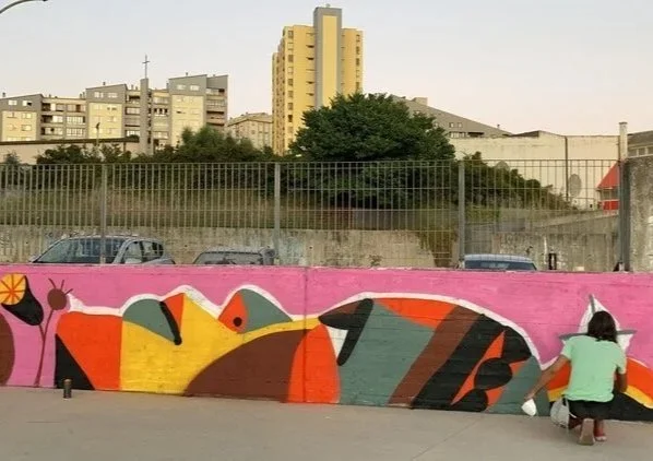 mural at Sassari Skatepark, Sardegna