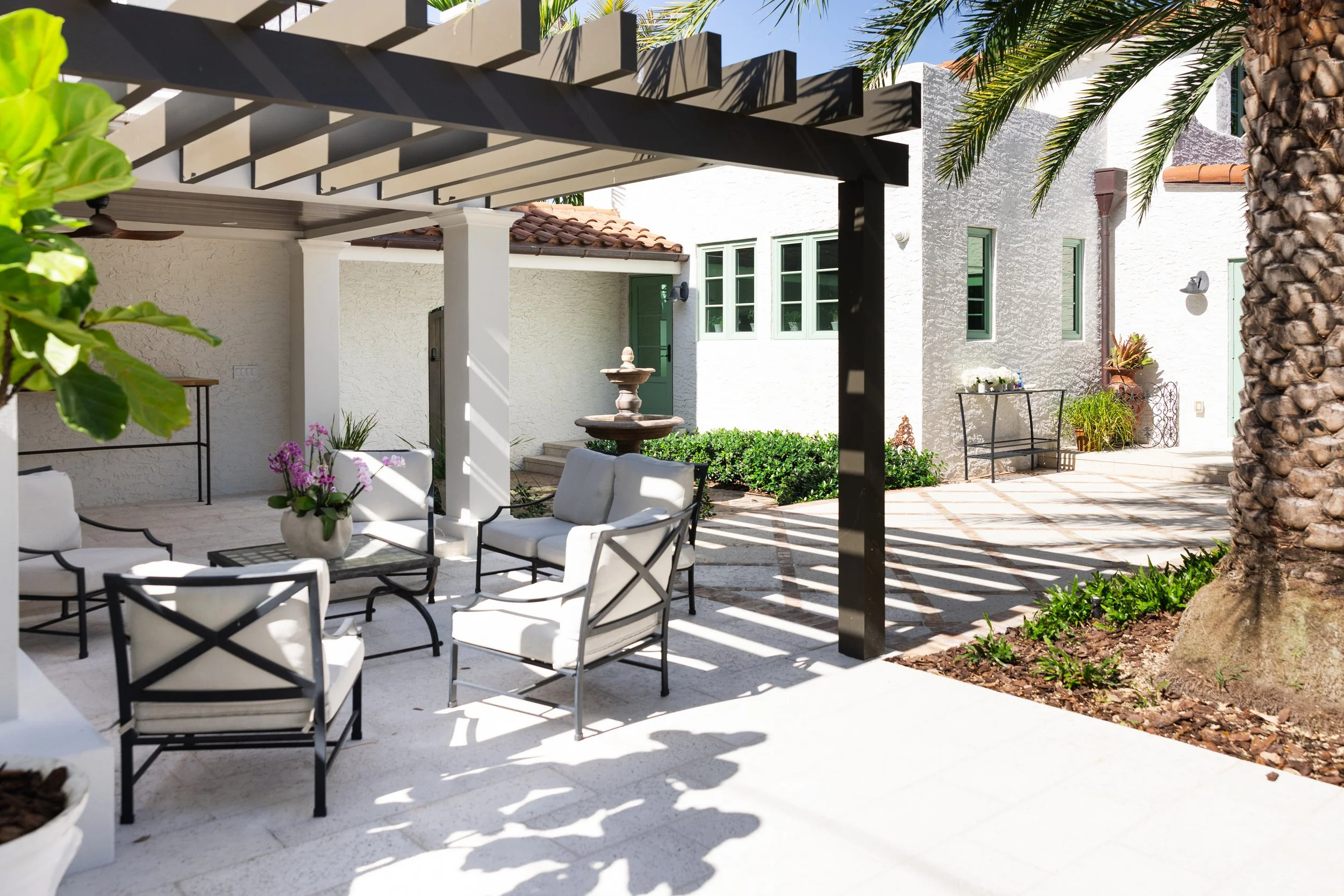 Interior view of the Lakeside Drive residence highlighting updated finishes, open space, and natural light.