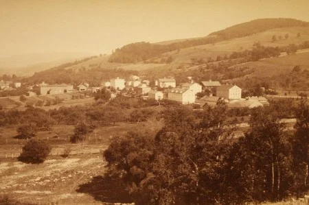 The Shaker Village at New Lebanon, NY, ca. 1890. Edward D. Andrews Collection Winterthur Museum.