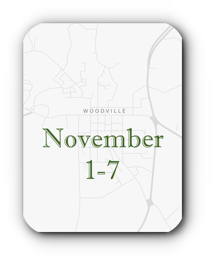 What's Up in Woodville: November 1-7