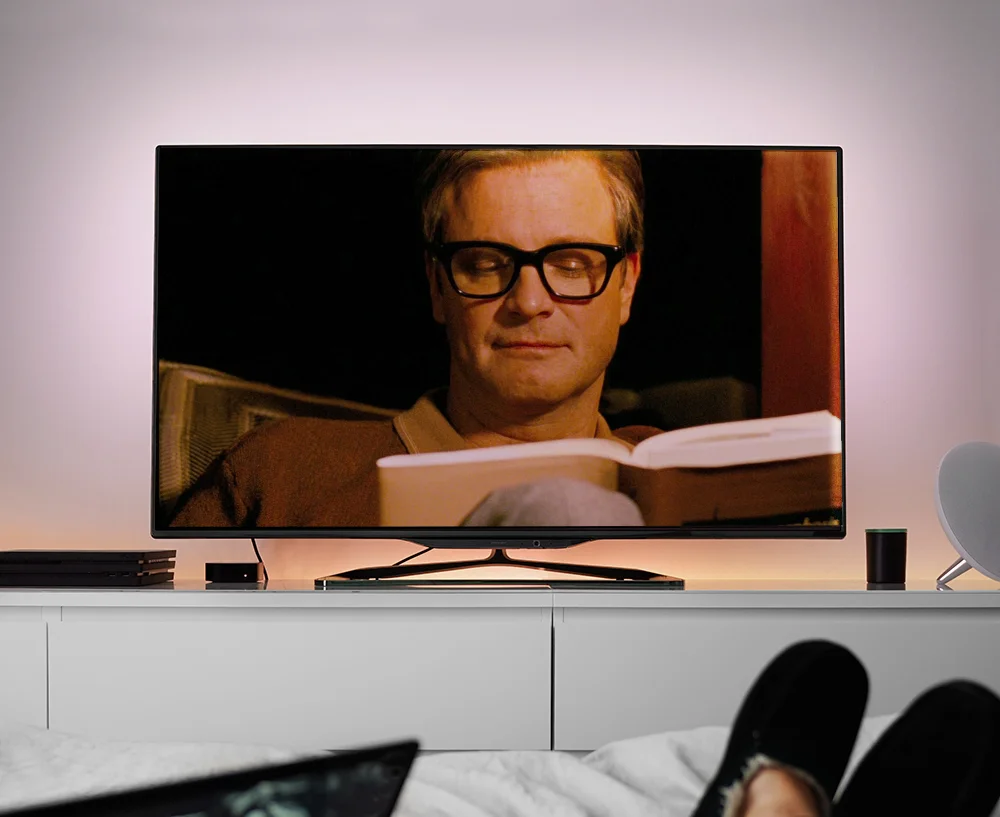 Watch Colin Firth read to you in the comfort of your hotel room.