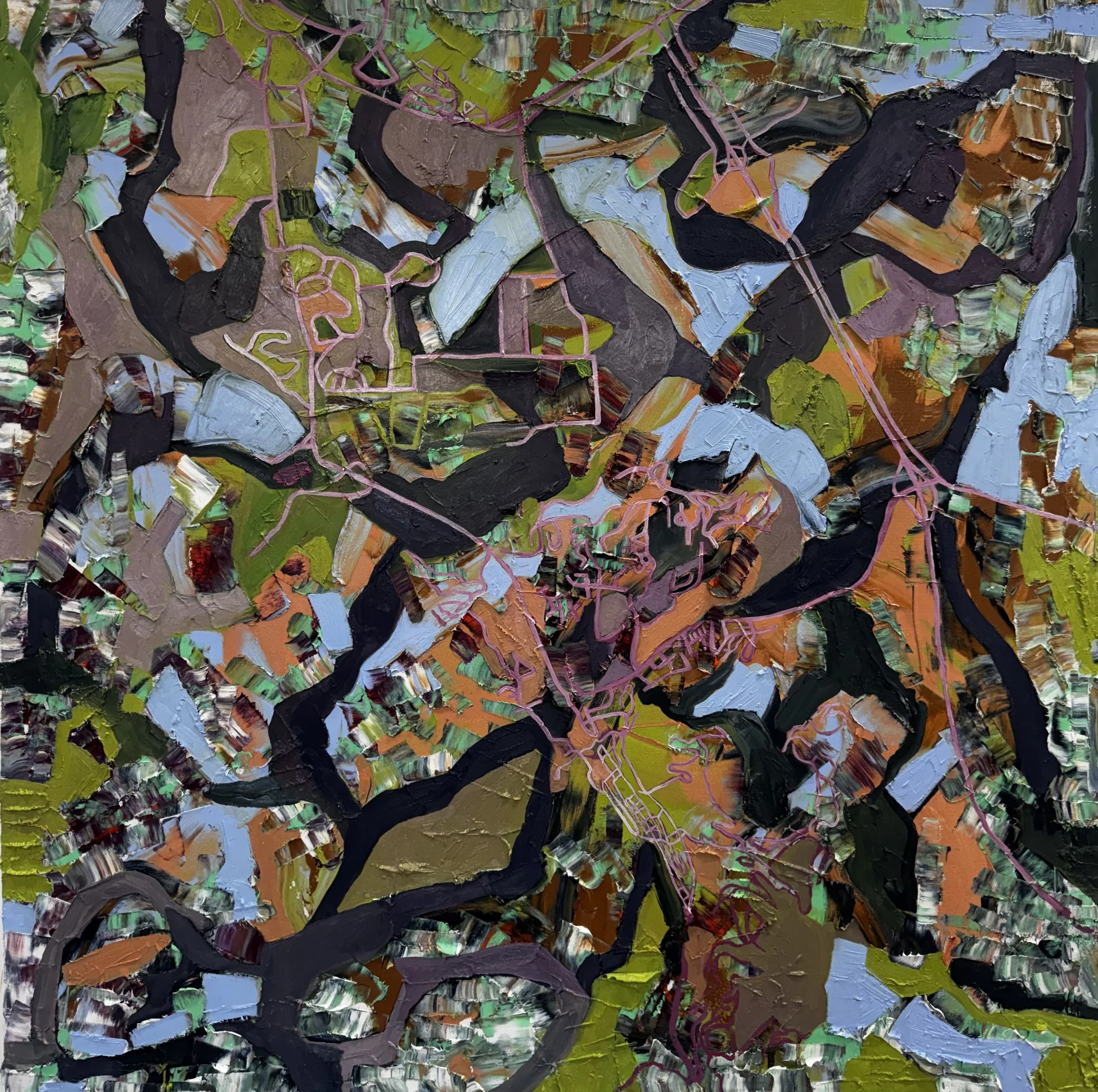   Park City   48 × 48 inches  Oil on canvas 