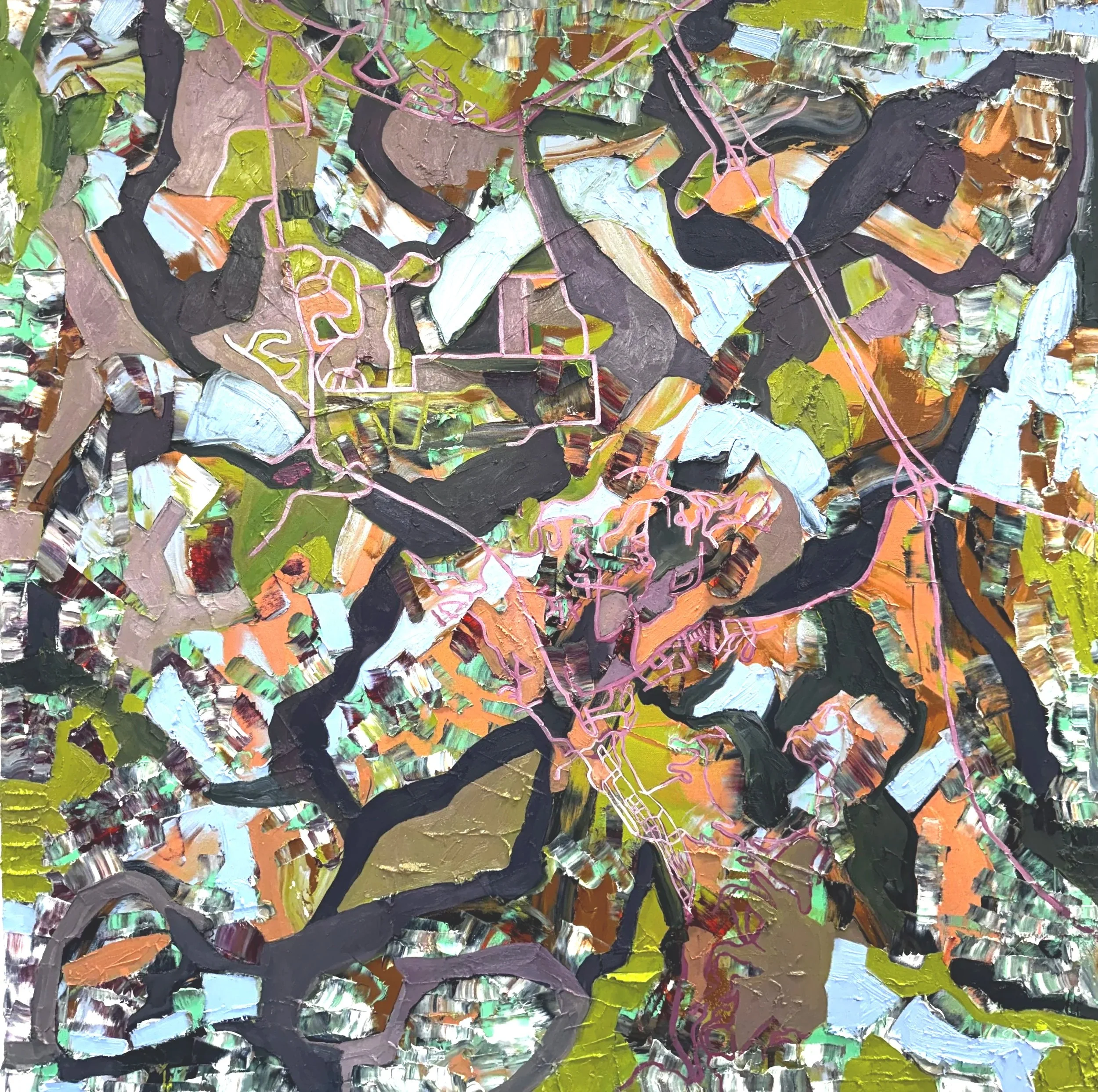   Park City, Utah   48 × 48 inches  Oil on canvas 