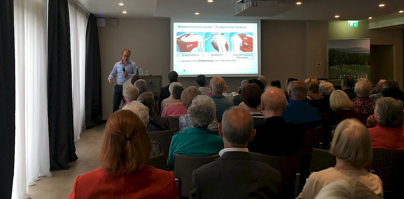 Public lecture with shoulder expert Dr. med. Philipp Frey