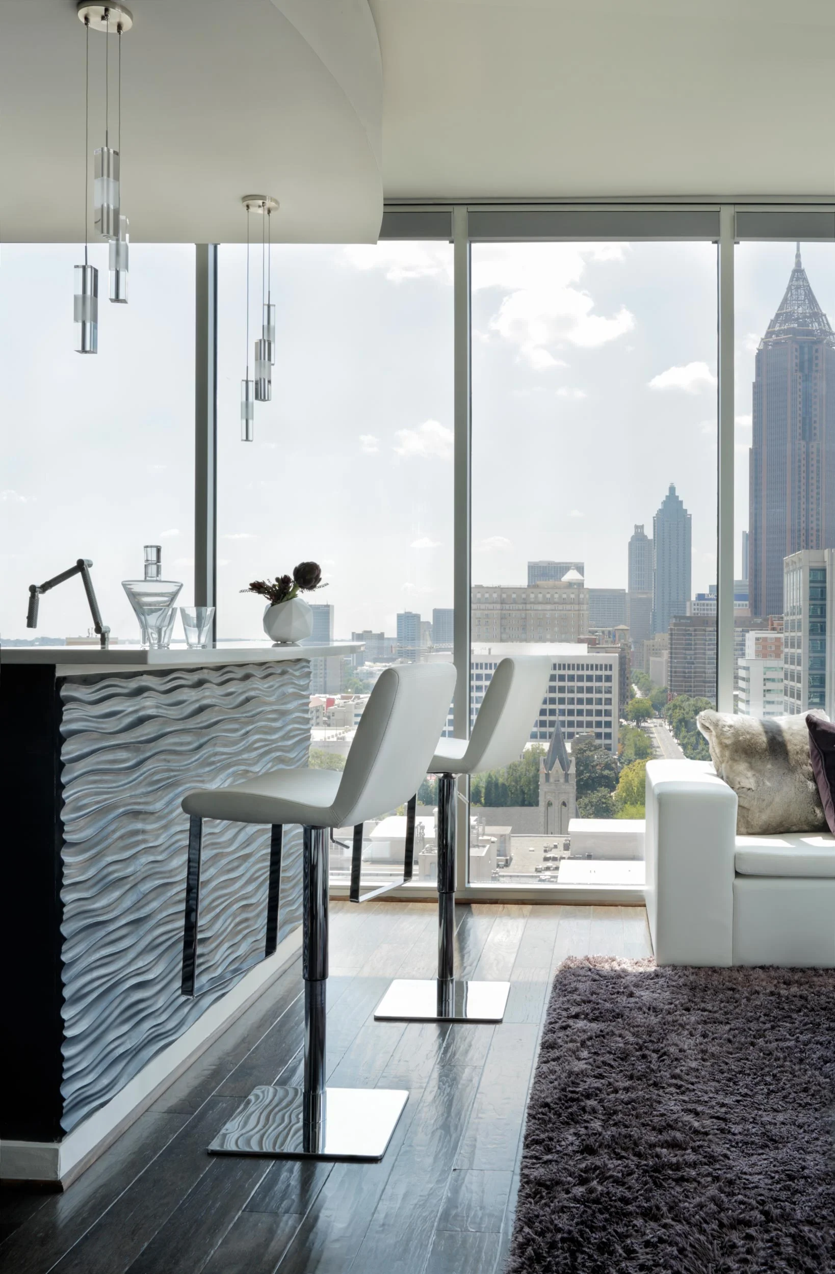 City Apartment Kitchen Island Bar