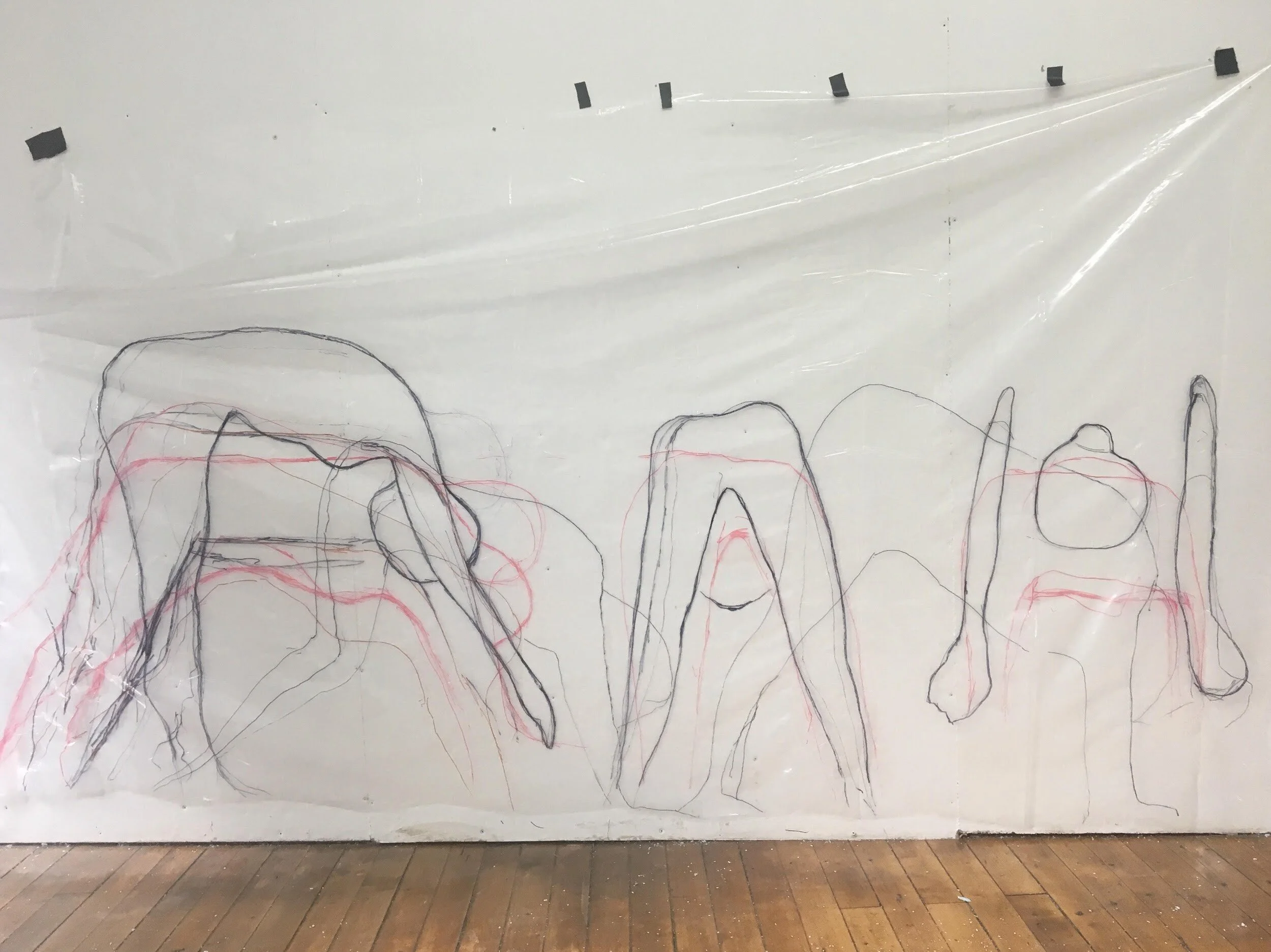 Work in progress in the studio