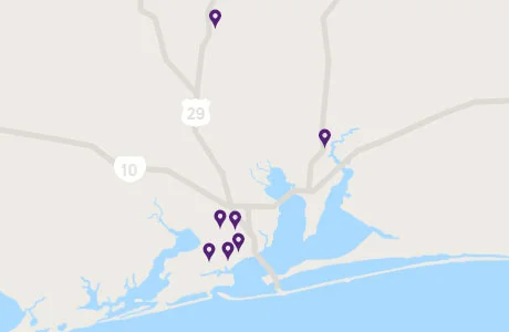 Reimagine Event Locations : Brownsville, Century, Flomaton (Alabama), Milton, Montclair, Thomaston (Georgia), Warrington, Wedgewood, Weis