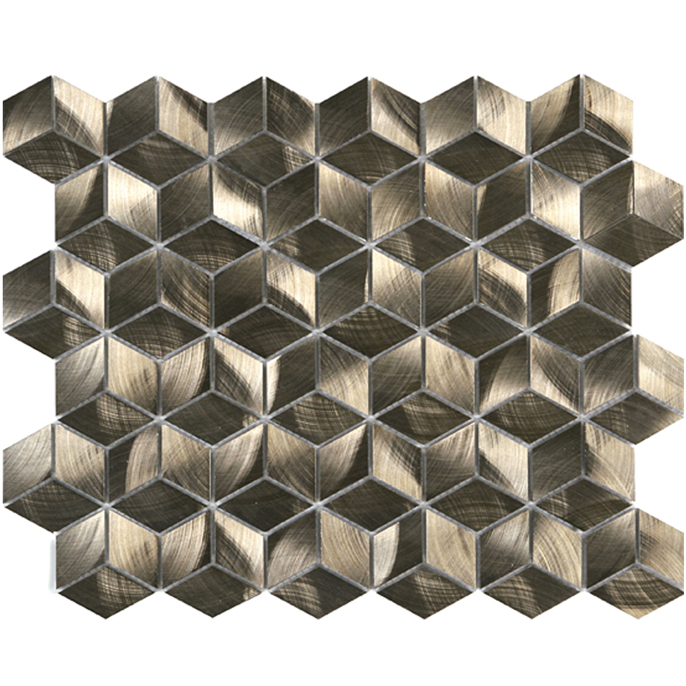 Diamond Cube Bronze LW.AL.BRZ.DIA.CUB.BD (12.6" x 10.9")