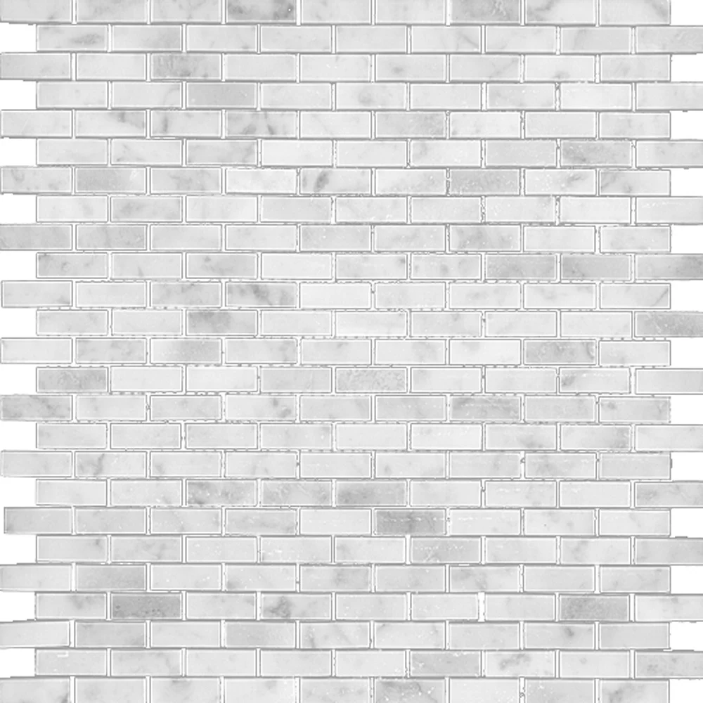0.4” x 1.2” Brick Mosaic Polished | GM.B.CARRAR.0,4X1,2