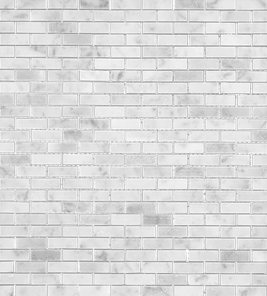 Bianco Carrara | 0.4" x 1.2" Brick