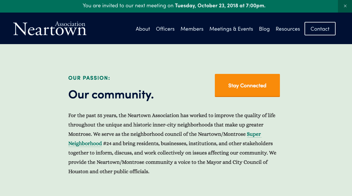 Welcome to the New Neartown Website!