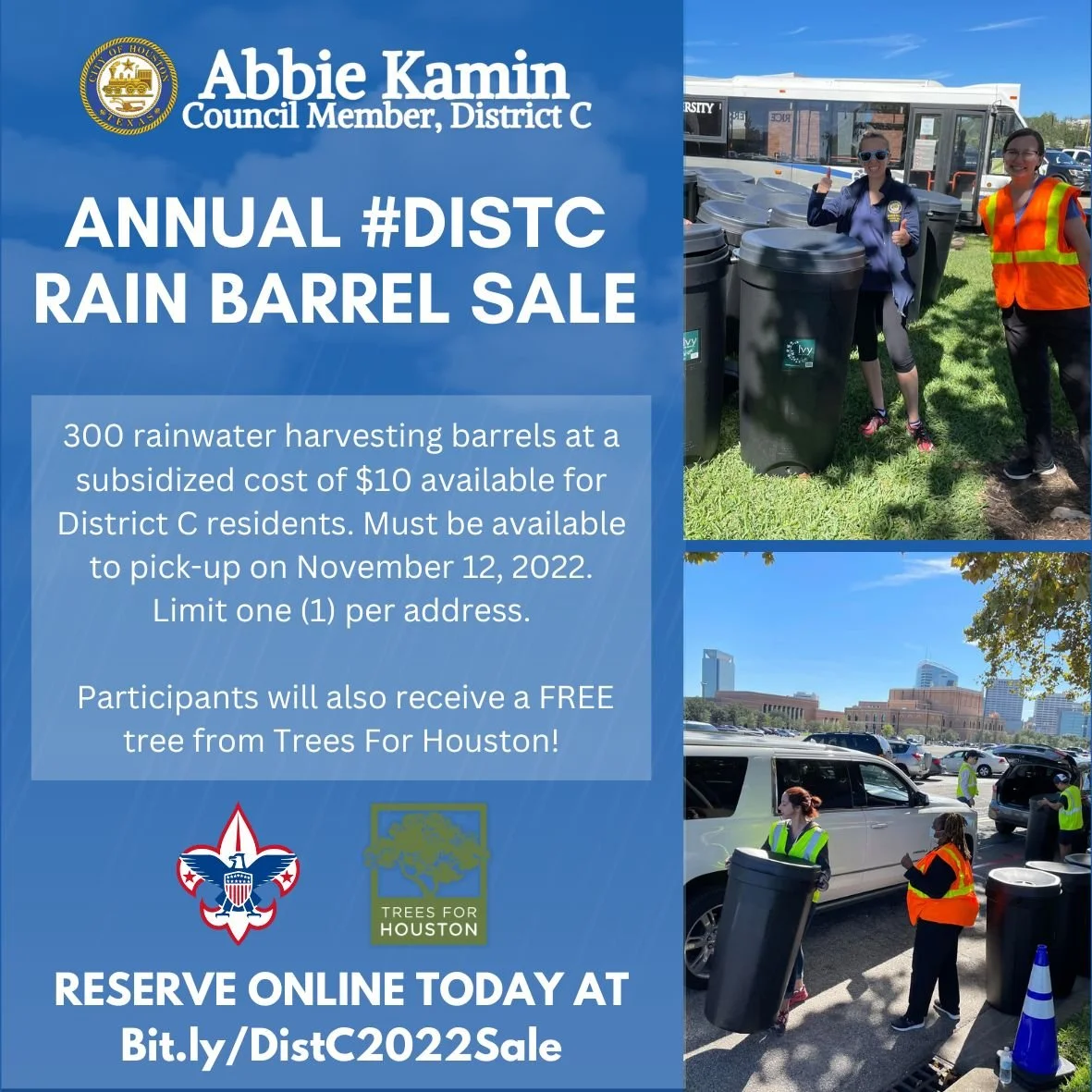 Dist C Rain Barrel Sale Facebook page