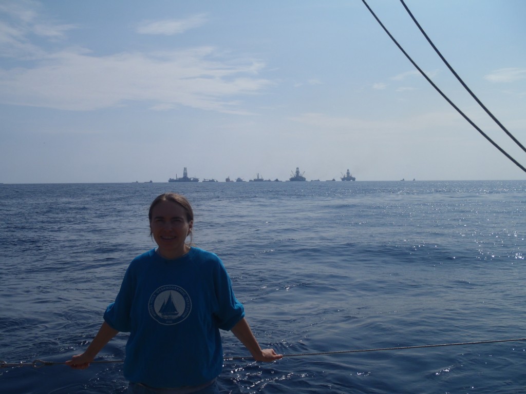 Dr. Samantha Joye at sea