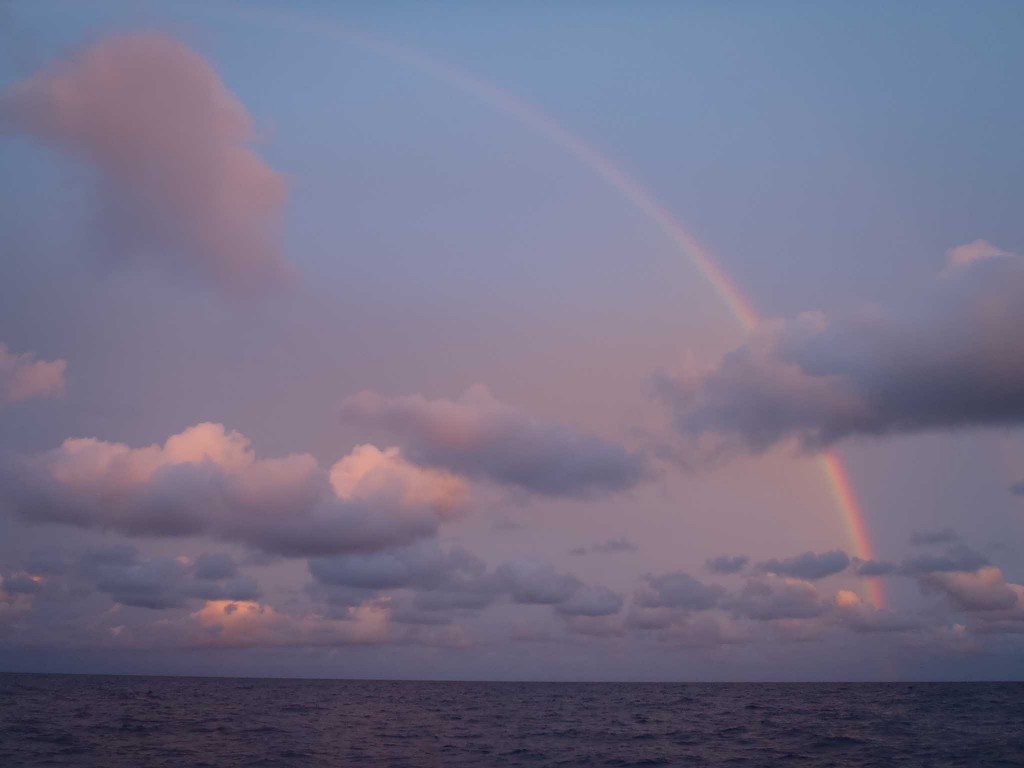 Double rainbow after a storm