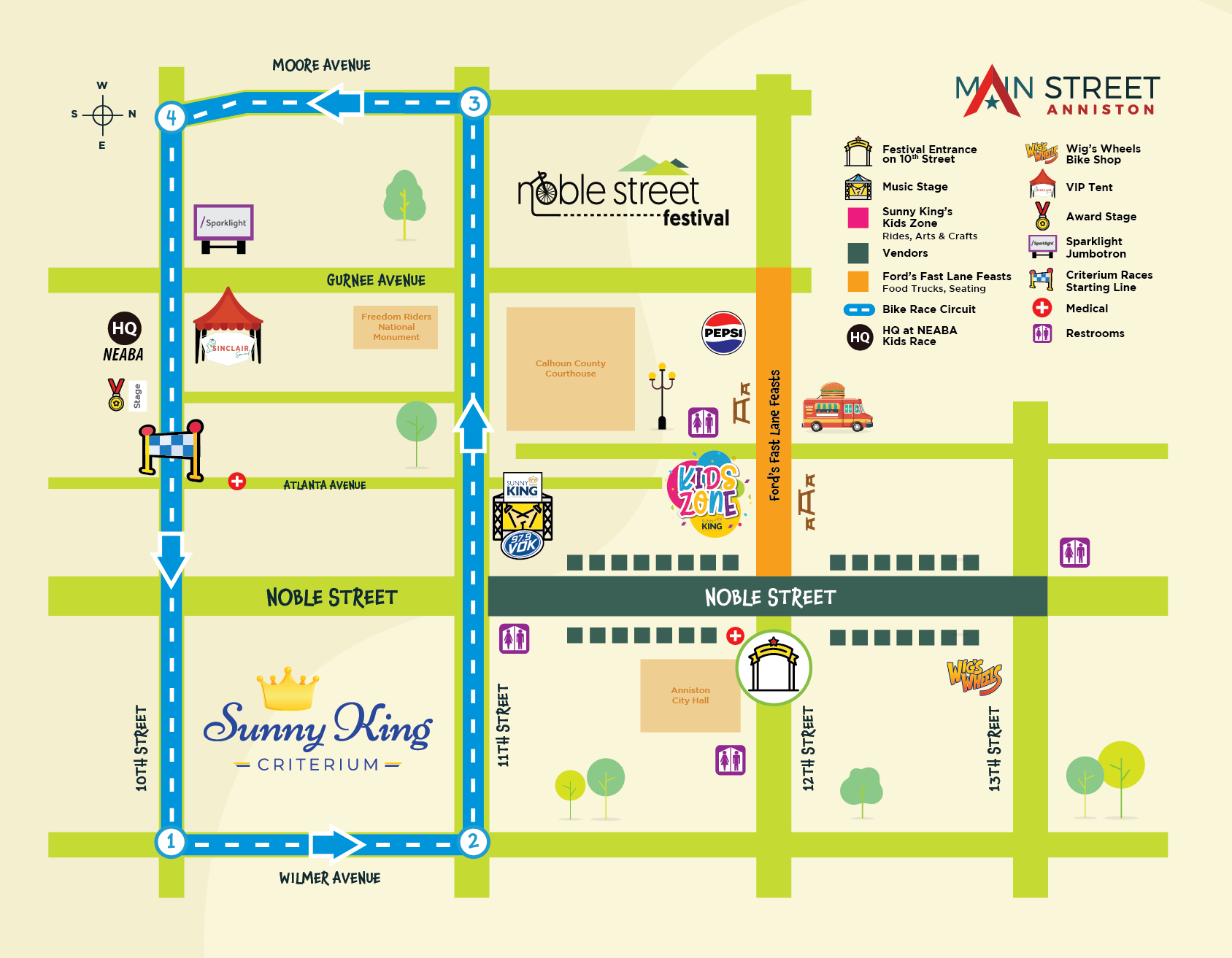 Noble Street Festival 2026 Map