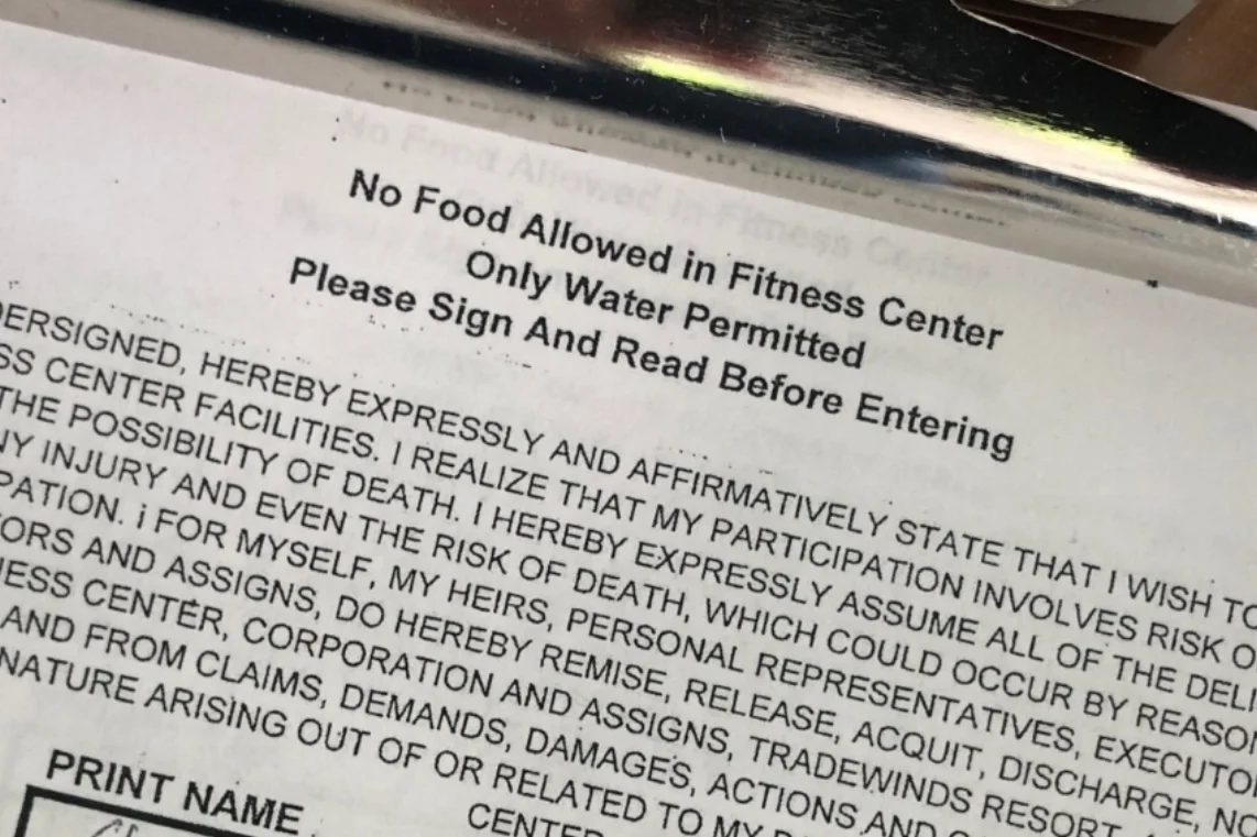 "I realize that my participation involves risk of injury and even the possibility of death . . . "