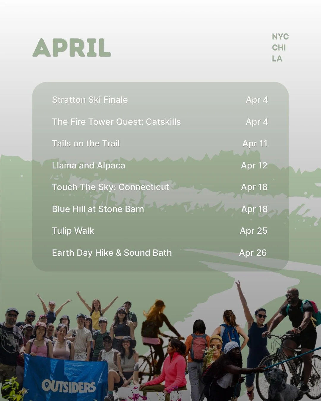 There&rsquo;s a version of you on the other side of challenge.

April is about embracing the challenge. It happens on the steep climbs, early mornings, in the moments you want to turn back, but don&rsquo;t.

This month is filled with challenges and a