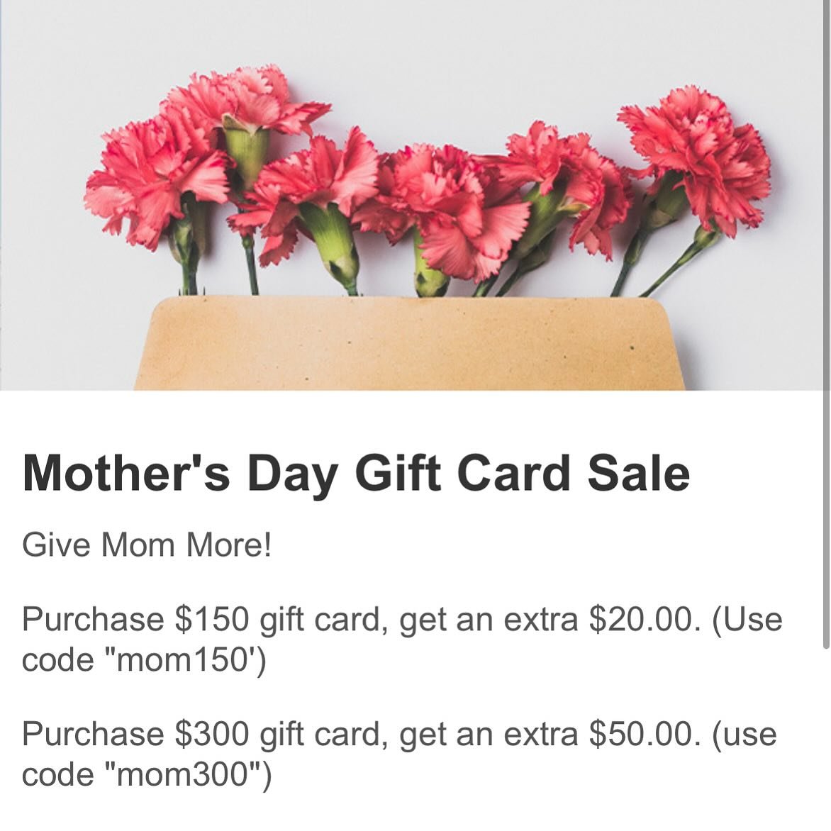 Last minute gift idea&hellip;. 

Give mom the gift of relaxation and self care.  We will handle the rest! 

Link in bio 

#mothersdaygift #spagift #giftcardsale #momsofinstagram #oaklandmoms #oaklandspa #massage #facial #haircut #luxuryhaircare #suga