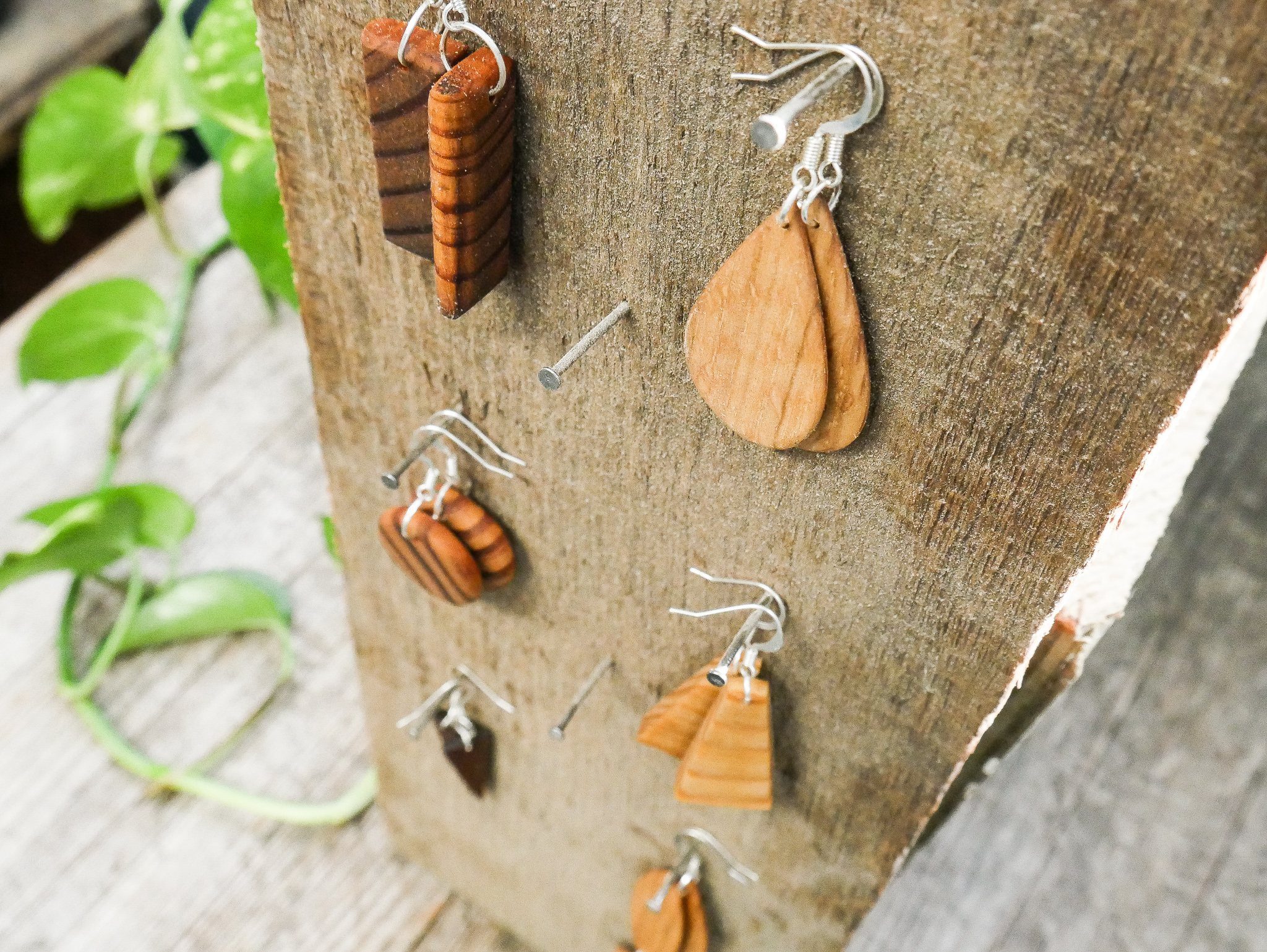 Make Your Own Wooden Earrings — the Green Project