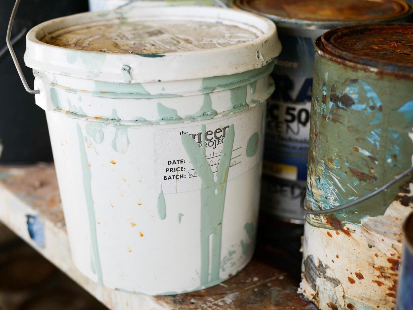 Disposing paint waste and dirty paint wash water