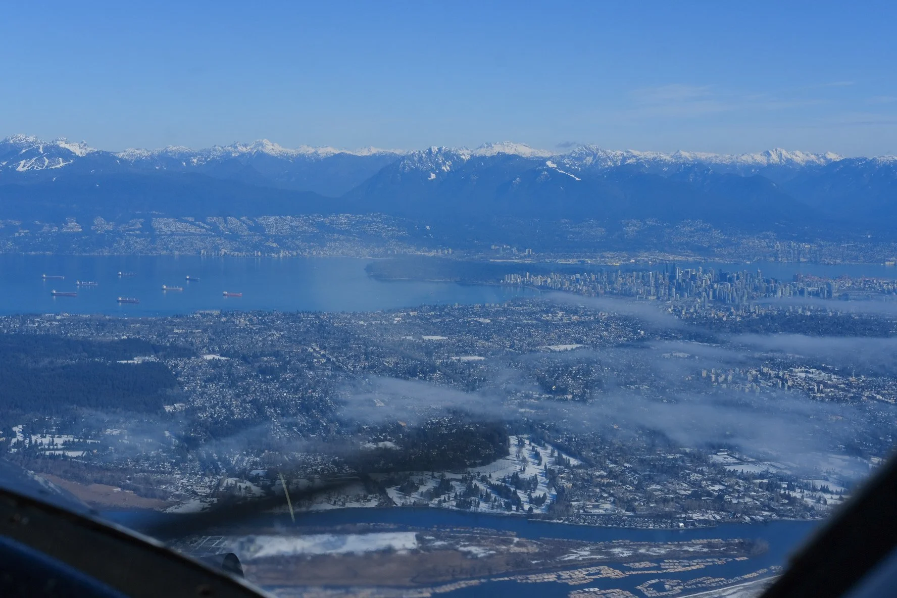 aerial view of Vancouver, BC