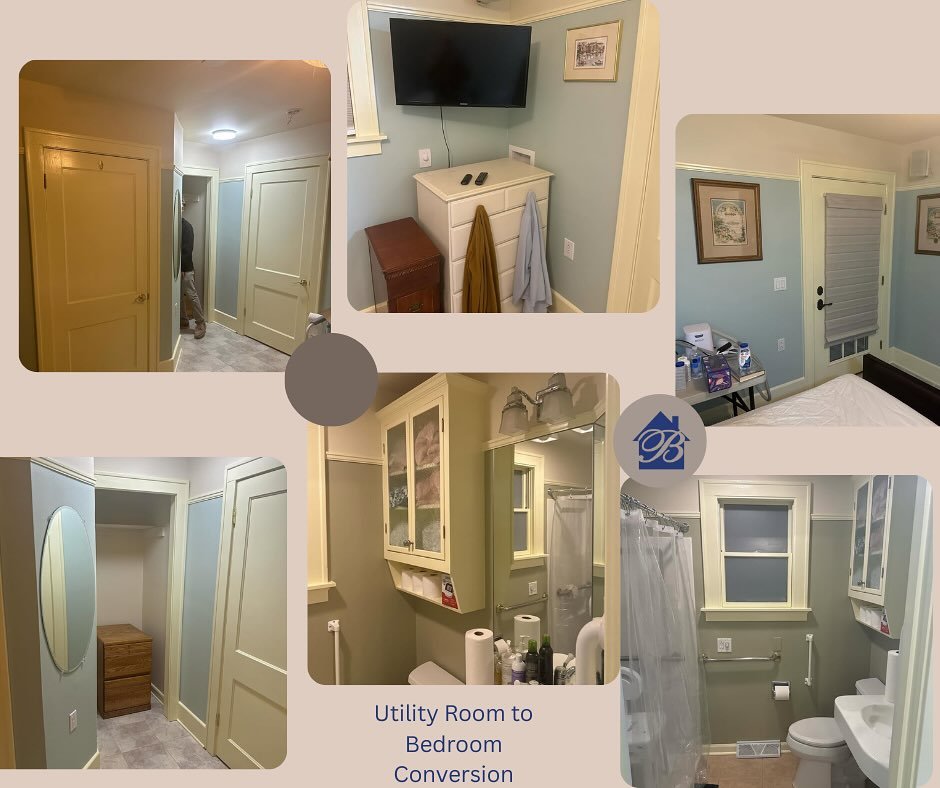Utility Room to Bedroom Conversion &ndash; Toledo, Ohio
From storage space to livable comfort! We transformed this utility room into a fully finished bedroom and bathroom with fresh prep, paint, and detail work &mdash; all with convenient first-floor