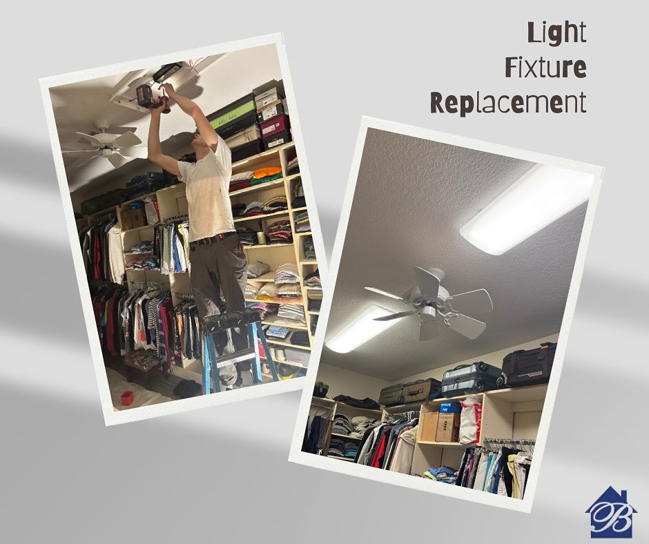 💡✨ Light Fixture Upgrade ✨💡 Out with the old, in with the efficient! This closet is now brighter and better with updated lighting that makes a difference.
Just like dads&mdash;reliable, hardworking, and always making things brighter behind the scen