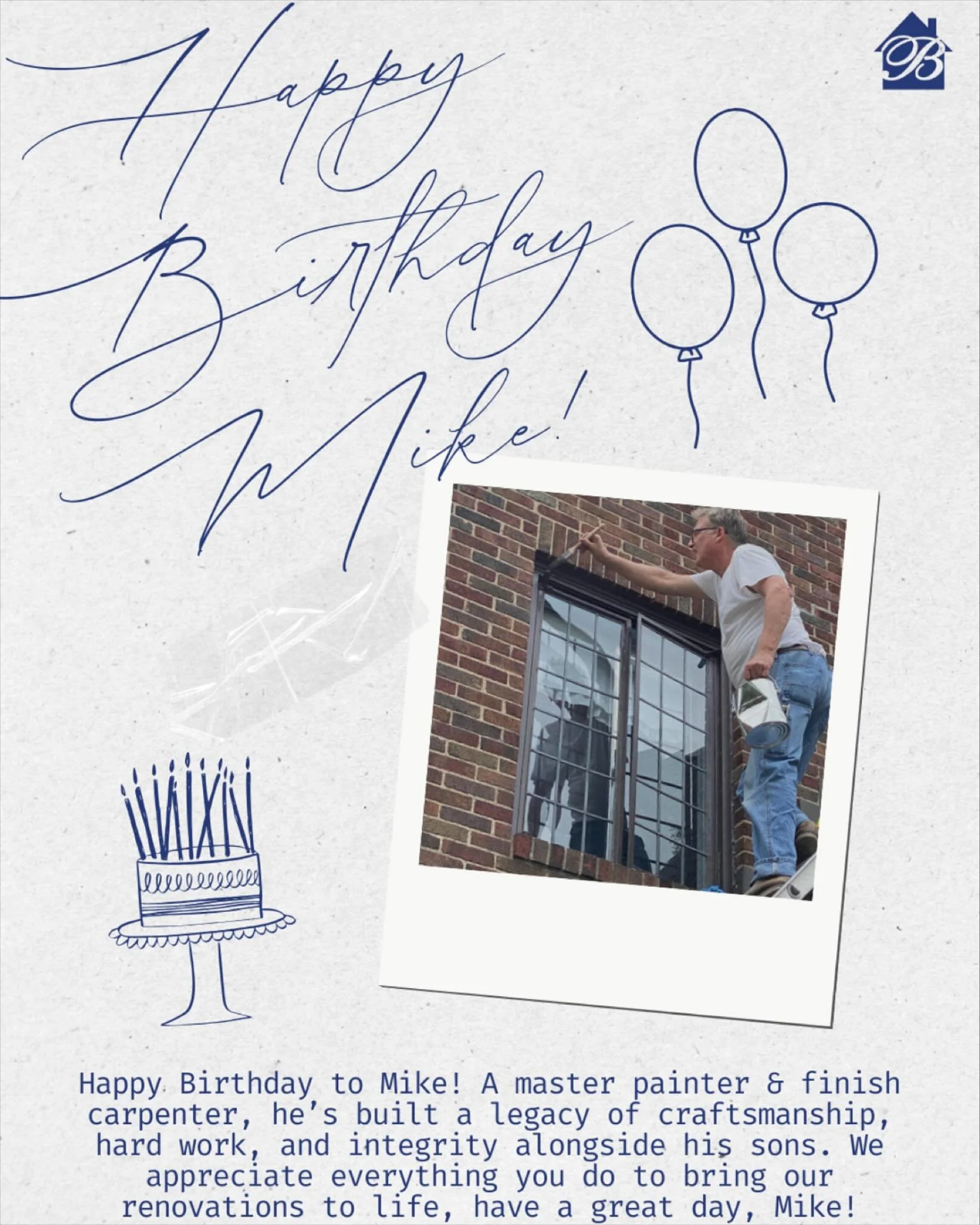 Join us in wishing a very Happy Birthday to Mike 🎉 The man behind Brunner &amp; Sons Renovations, leading with vision, hard work &amp; dedication every day. Here&rsquo;s to many more years of success and celebration! 🥳🎂