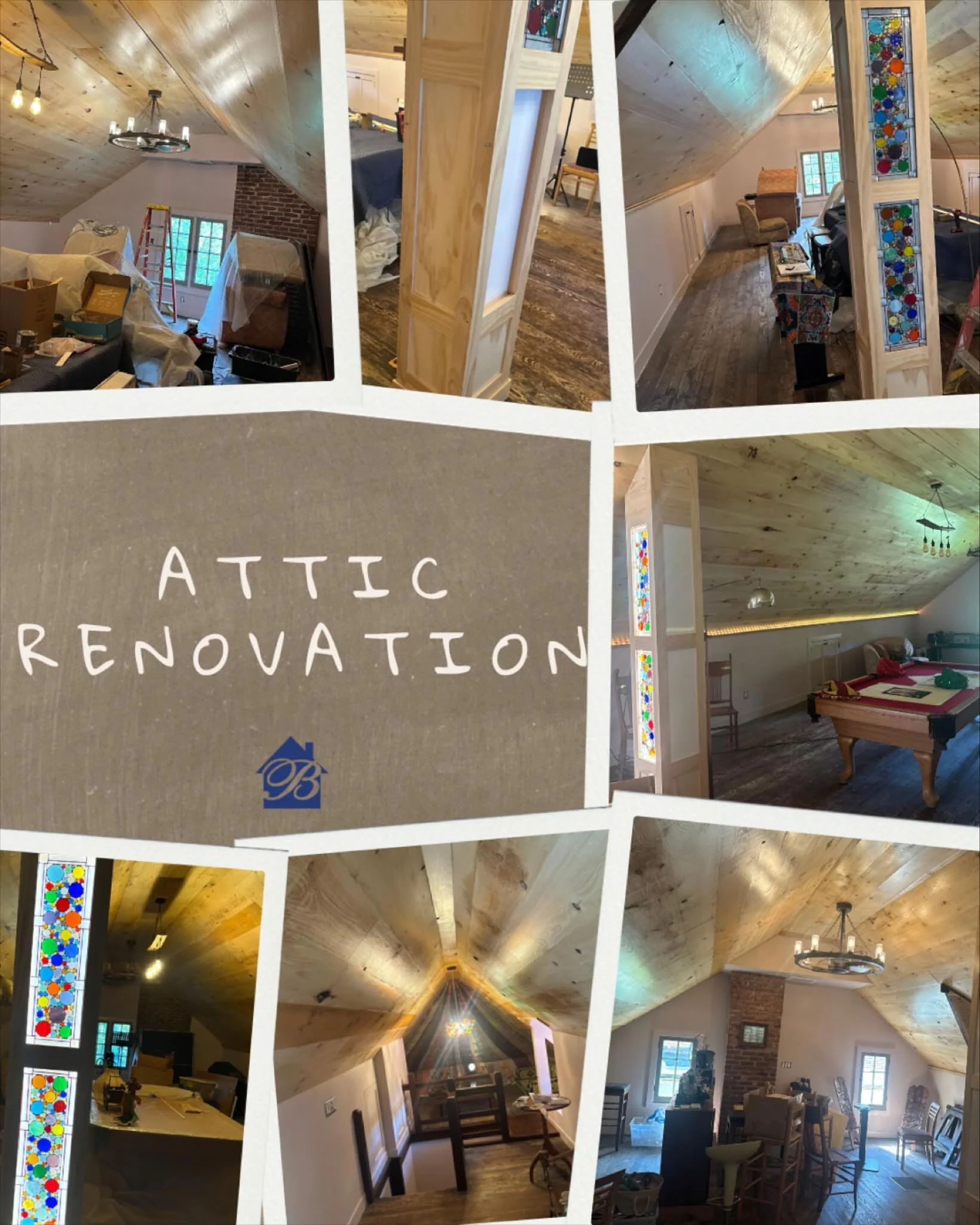 From an empty attic to a fully finished living space ✨ This remodel transformed unused square footage into a bright, functional area that our clients can enjoy for years to come! 🏠