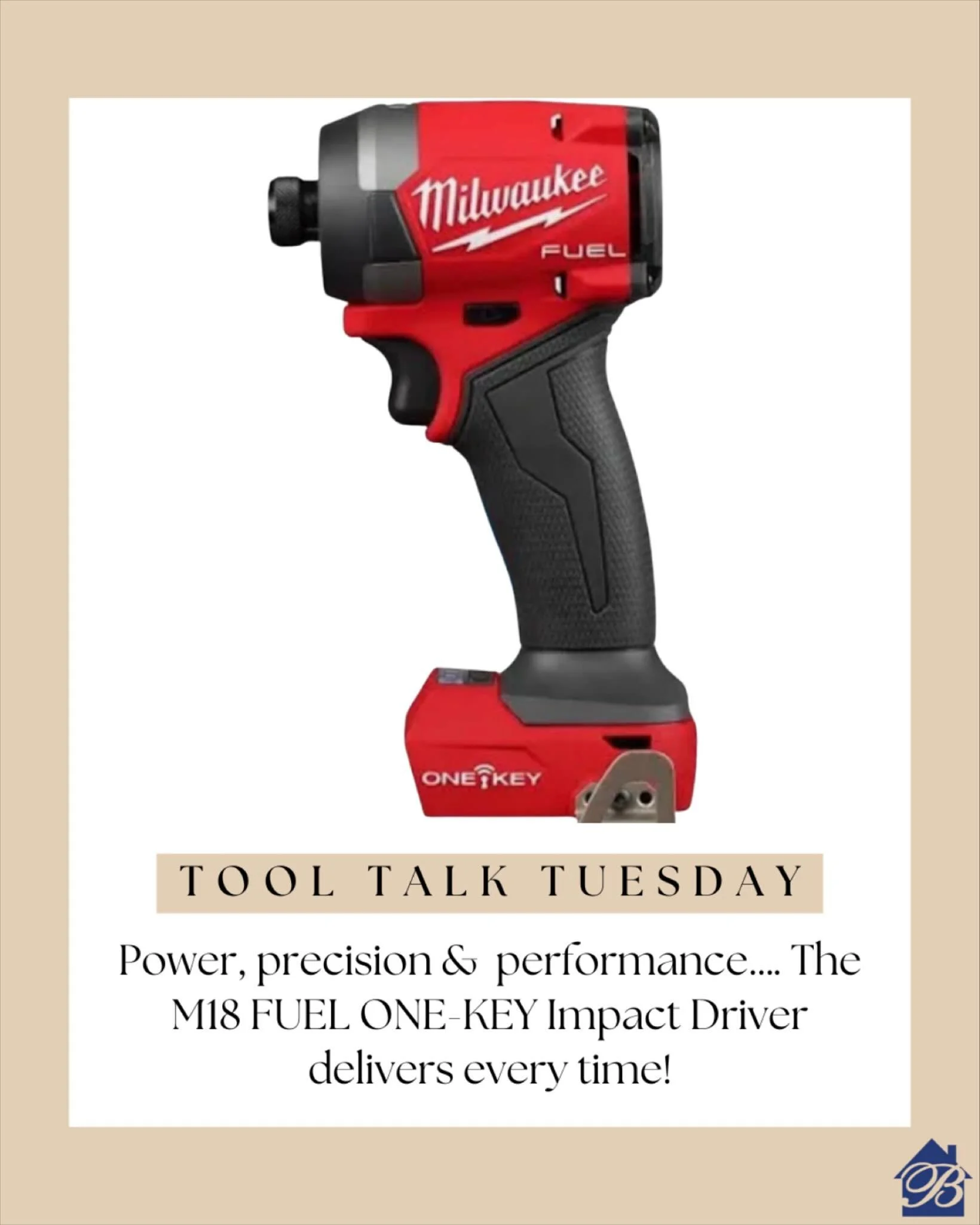 It&rsquo;s Tool Talk Tuesday! 💡 Today we&rsquo;re spotlighting the M18 FUEL ONE-KEY 1/4 in. Hex Impact Driver, built for speed, control &amp; durability. A must have on the job site for getting projects done right!