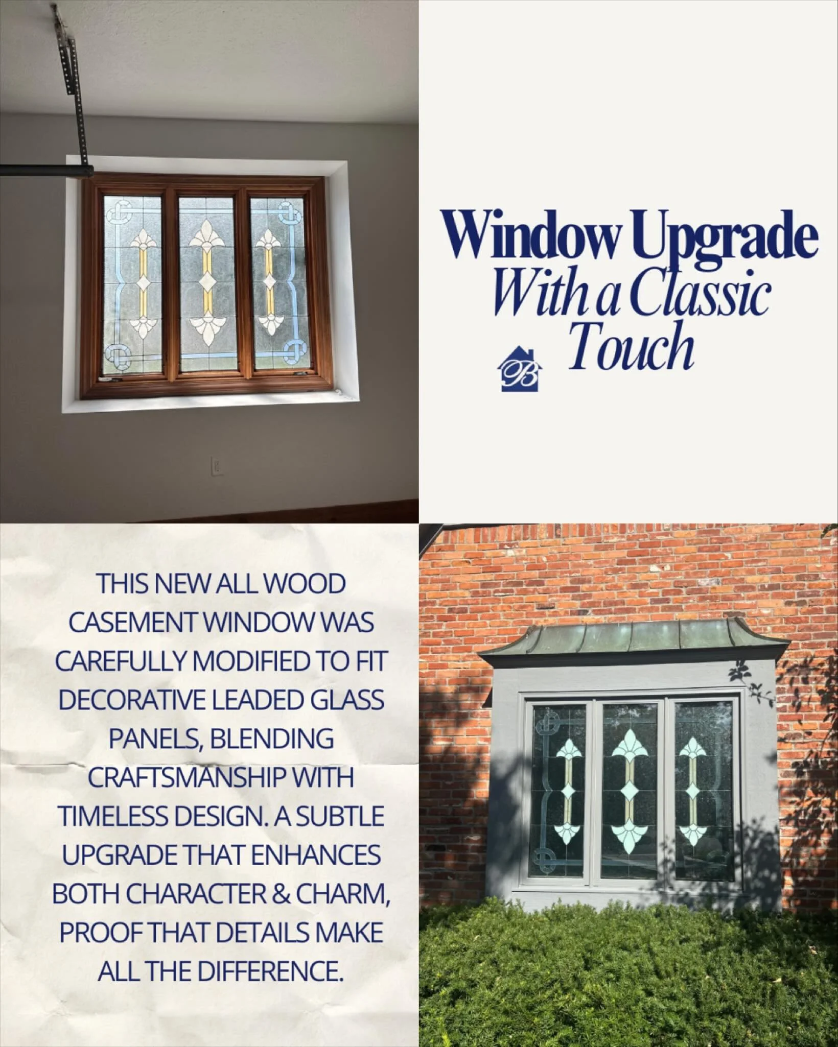 A small change that makes a big impact. Bringing classic charm & craftsmanship together, one detail at a time! 🪟