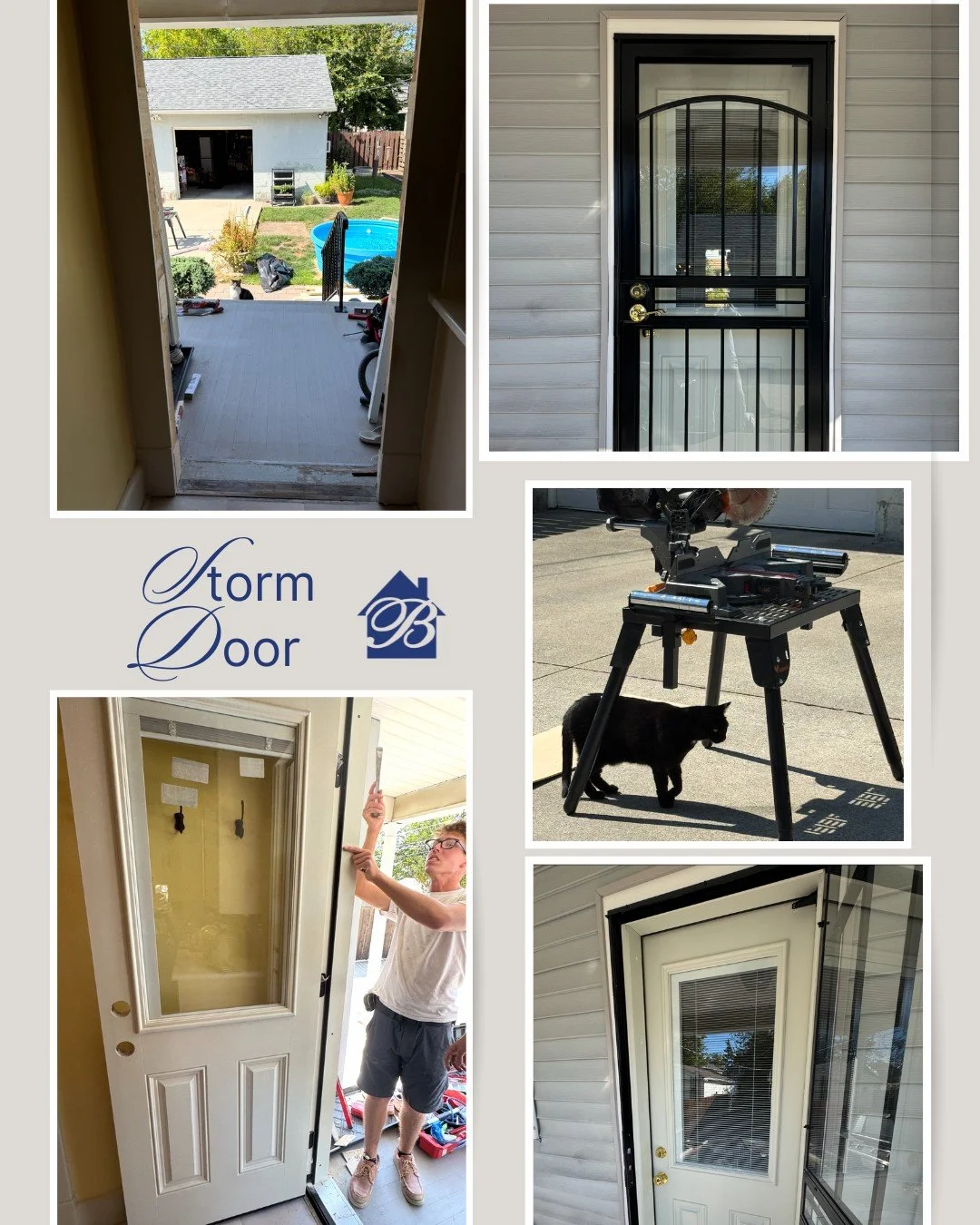 Upgrading more than just looks, this new storm door and main door combo adds better insulation, light, and durability to the back of the home. A simple change that makes everyday living easier and more efficient! 🚪😊