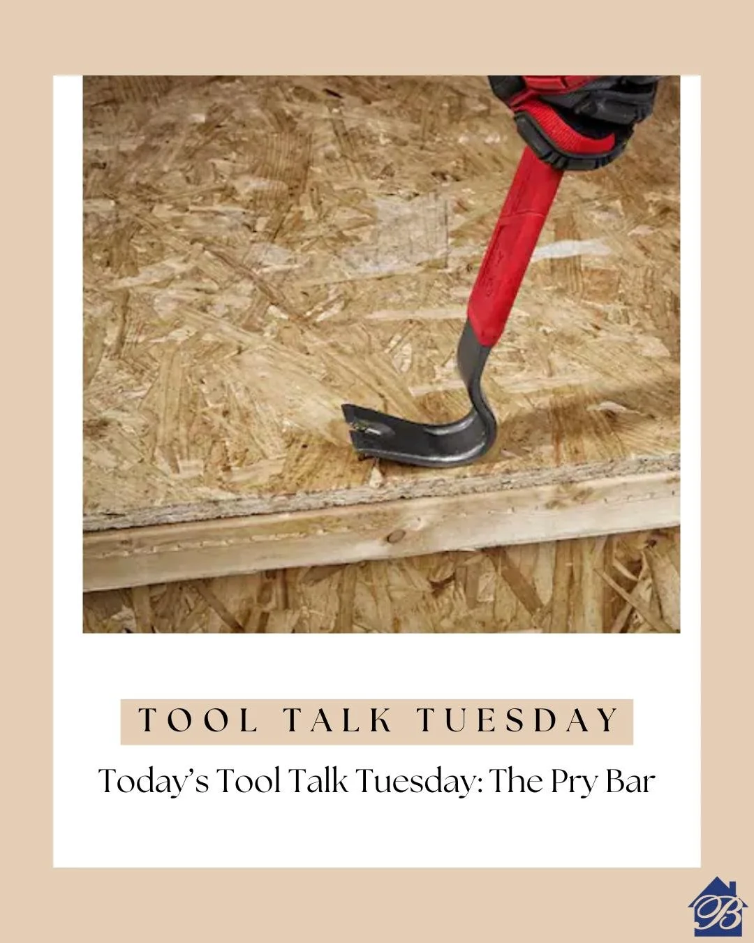 It&rsquo;s Tool Talk Tuesday! 🔧
This week, we&rsquo;re spotlighting one of the most underrated tools in any renovation project, the pry bar. From pulling nails to prying apart old framing, this powerhouse gets the job done when it&rsquo;s time to te