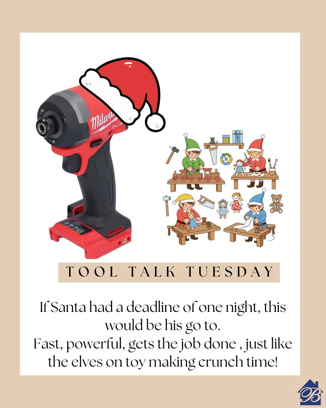Even Santa knows you need the right tools to get the job done on time. 🎅🏼The Milwaukee Impact Driver is powerful, dependable &amp; ready for long days (or long nights at the North Pole)!