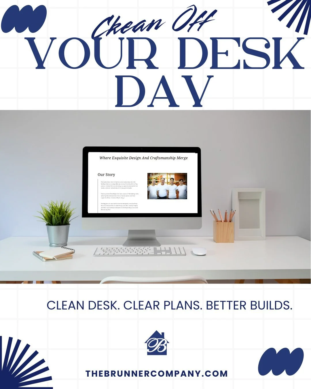 Behind every smooth renovation is a lot of planning &amp; an organized workspace! Clean desk, focused work, quality results.