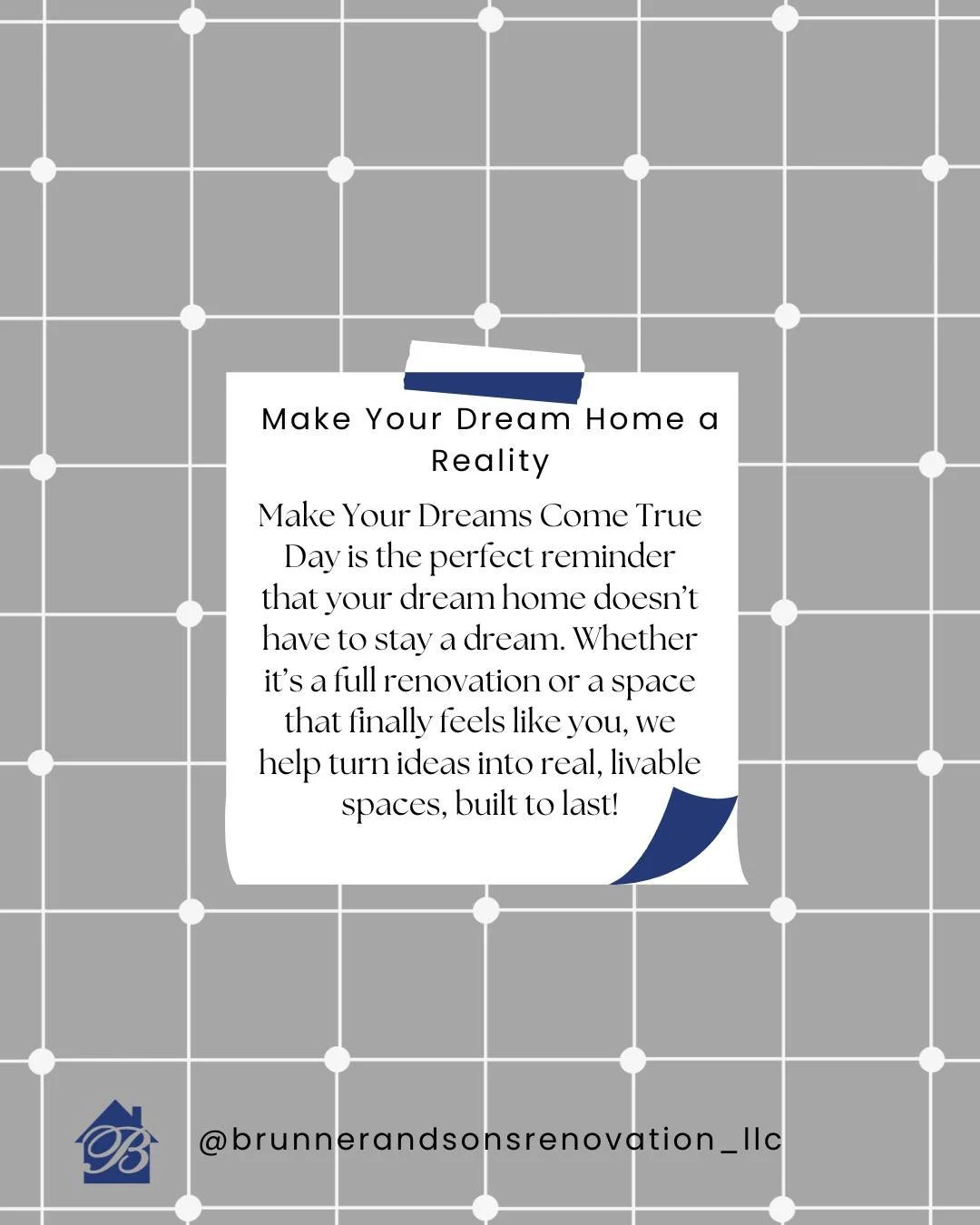 Your dream home starts with the right team. On Make Your Dreams Come True Day, we&rsquo;re proud to turn ideas into spaces built to last!